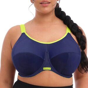 ✨ Elomi Energise Underwire Sports Bra with J Hook EL8041 34J NWT